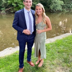 Hello Molly Sage Green Midi Dress